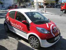 ...an interesting car.  

Looking for property in Santorini?  Try Homentality.