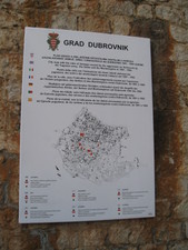 Here's a detail map of what was damaged by the aggression on Dubrovnik in 1991-1992.