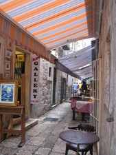 Tons of shops, and restaurants packed the walkways. 