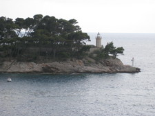 I really liked this little island with a lighthouse.