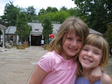 Paige & Josie - Rock City Gardens - June 26, 2008.