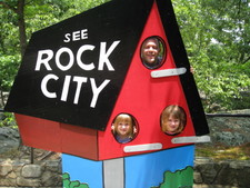 See Rock City!  With Dad, Josie and Paige!