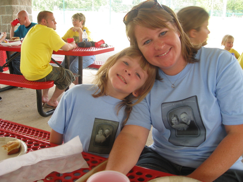 Josie & Amy enjoying the family picnic!