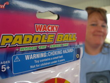 When Amy chooses a Paddle Ball, she chooses Wacky brand paddle balls.  Whack'em Smack'em! 