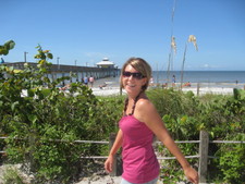 Andrea chillin' by the beach.