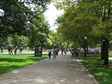 A view toward the diag.