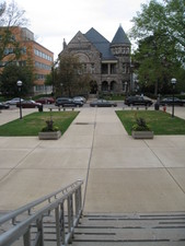 A view from Angell Hall to the east.