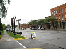 The Howell Theatre in the distance.