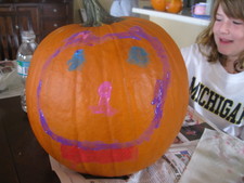 Here's the other side of Paige's Pumpkin. 