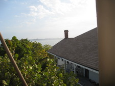 A view of from where the stairs start in the lighthouse.