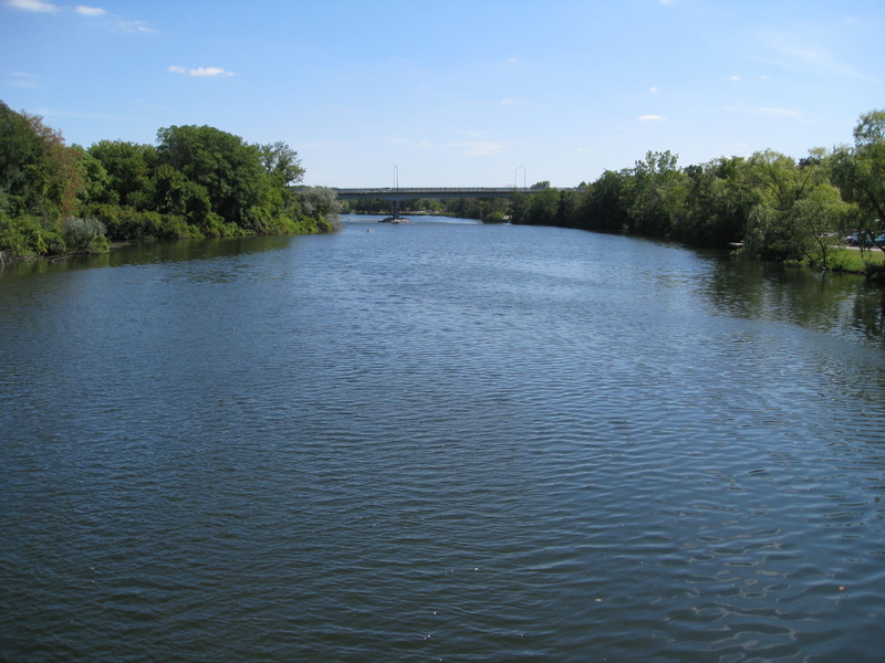 A view to the east on the Huron...