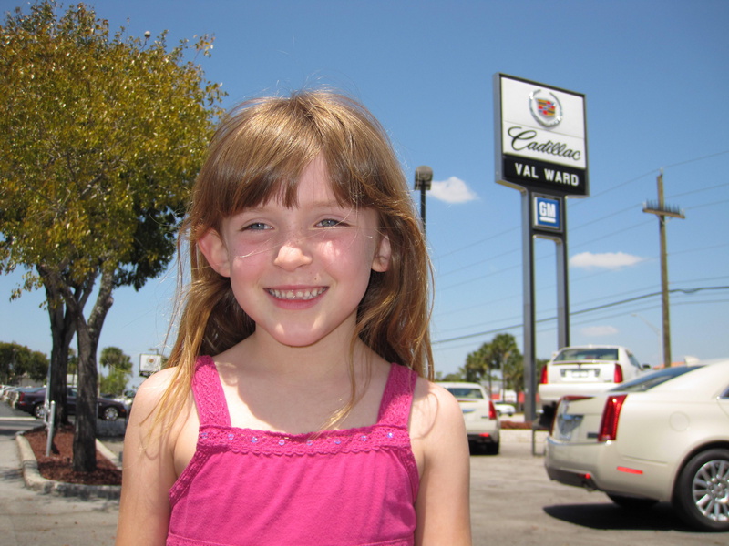 In the last couple months, Josie has really taken an interest in cars, her favorite being Cadillacs!  She says wants to either build cars, or sell cars...  