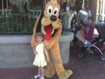 Since we didn't have power after Hurricane Wilma - we went to DisneyWorld. ;)  Here's Paige with Goofy.