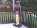 Here's Paige at another one of her favorite putt-putt places - Castle Golf!