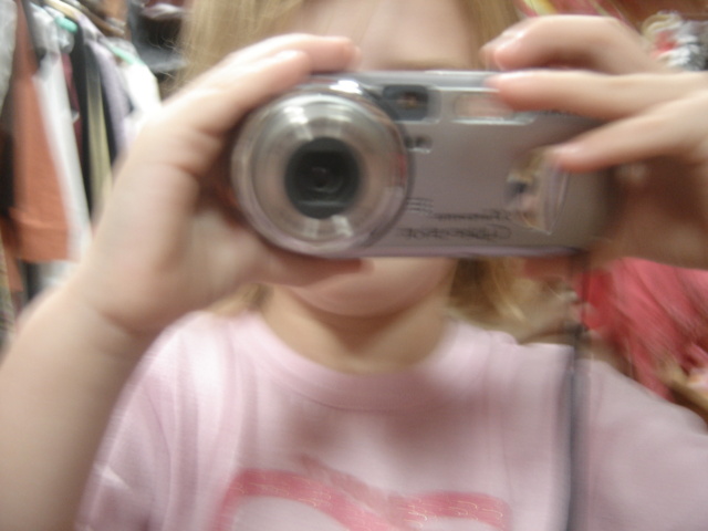 She takes a photo of herself!