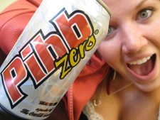 Kate decided to do a Pibb Zero commercial. ;)  When she drinks soda, she prefers Pibb Zero!