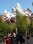 Me and Adam in front of it after we went on the ride