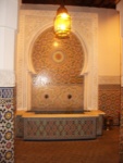 This was a cool fountain that was in the Morocco town