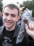 Adam loves the chocolate covered bananas with nuts!!