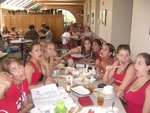 The Guard at lunch after a vigourous work out. Im on the right if you were wondering... with the knife!