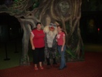 Hill and I with the monkey(a.k.a my husband)