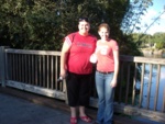 Hill and I posing on a bridge