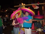 Hill and I with sombreros cool flowers