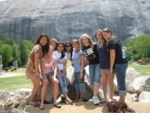 jane, me, lauren, aysan, daisy, bre, van, kelsey, and court.. right after walking back down the mountain 