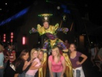 jane, me, kat, vam, and meredith in front of the amazingly tall man!