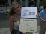 check it out!! my diploma.. i got double seal cuz i earned both college prep and career tech!