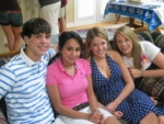 my graduation party.. brian, aysan, me and van