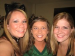 Vanessa, Jessica (my roomie!) and Me ready to go out for a Halloween Party