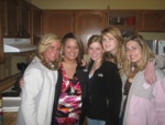 Haley, Meghan, Me, leslie, and kelly at Heathers house