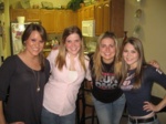 Girls dinner night at ali's. brandi, me, kelly, and erica